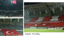 KONYASPOR TARAFTARLARINDAN BATMAN ŞEHİTLERİMİZ İÇİN TÜRK BAYRAKLI KOREOGRAFİ