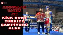 Abdullah Tarık Ak, Kick Boks Türkiye Şampiyonu Oldu